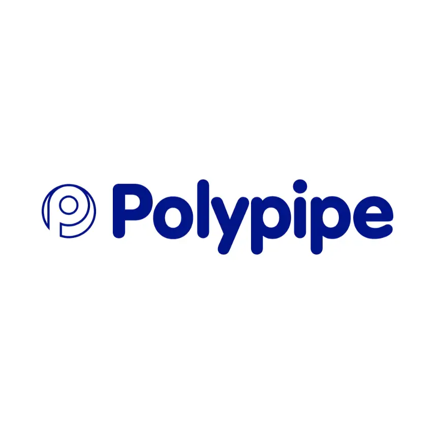 Polypipe logo, trusted manufacturer of underfloor heating pipes and systems