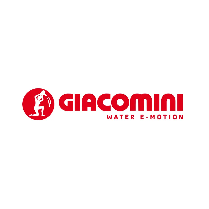 Giacomini logo, manufacturer of premium underfloor heating pipes and manifolds